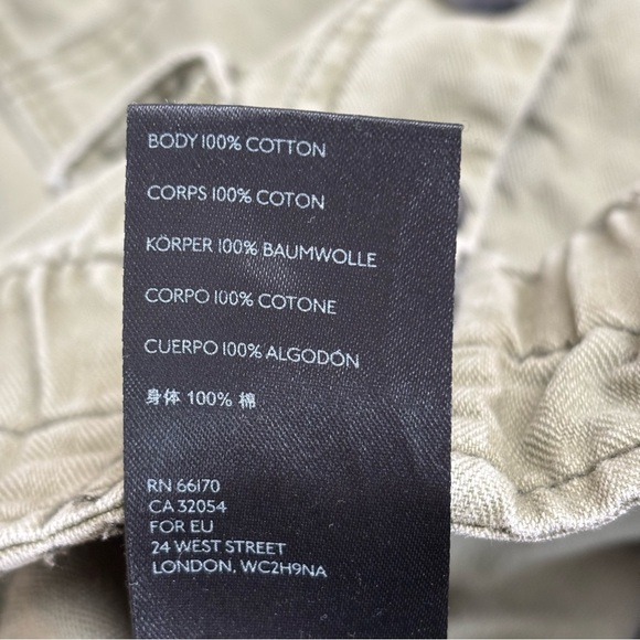 Urban Outfitters BDG Umber High Waist Paper Bag Painter Pants Army Olive Green S - Picture 10 of 10